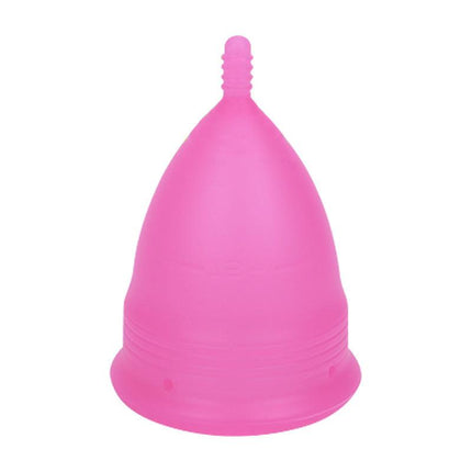 2PCS Reusable Medical Grade Silicone Menstrual Cup(L Size) & 2PCS Matching Sterilizer Box - Microwave Safe Disinfector Case, Heat Resistant 130°C (Pink Set).