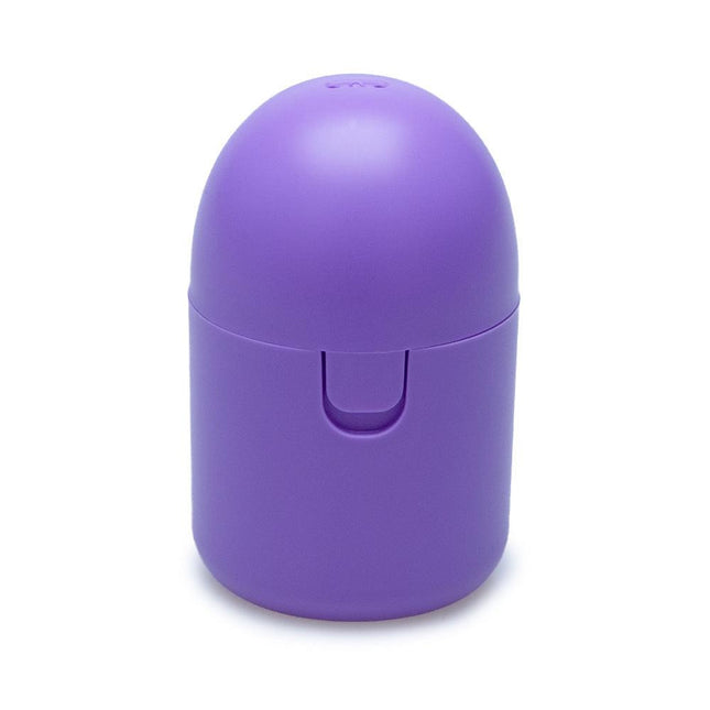 2PCS Reusable Medical Grade Silicone Menstrual Cup(L Size) & 2PCS Matching Sterilizer Box - Microwave Safe Disinfector Case, Heat Resistant 130°C (Purple Set).