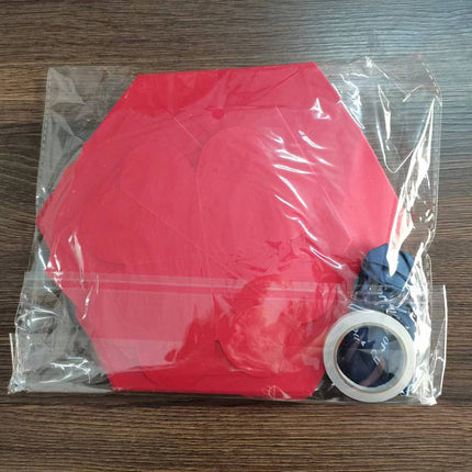 Red Hexagon 4-Layer 12-Pocket Explosion Gift Box(DIY) - Creative Handmade Photo Album & Scrapbook for Anniversaries & Birthdays.