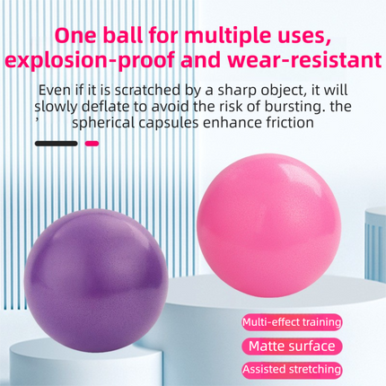 Pink Professional Pilates Ring & Yoga Ball Set - Multipurpose Home Fitness Equipment for Whole-Body Core Training & Pelvic Floor Strengthening.