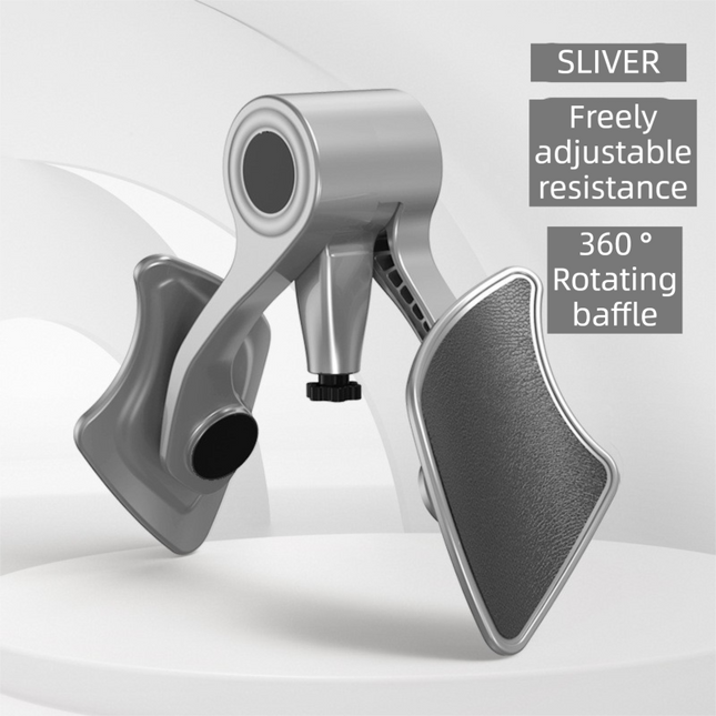 2-in-1 Sliver Kegel Trainer for Glute Lifting & Leg Toning - Adjustable Resistance & 360° Rotating Baffles for Postpartum Recovery & Pelvic Health.