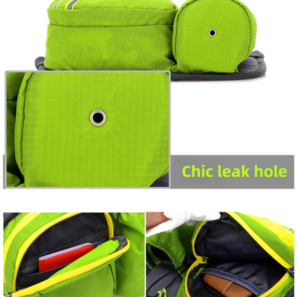 Green Lightweight Running Waist Pack with Stable Bottle Holder - Multi-Functional Nylon Sports Fanny Pack for Marathon, Hiking, Cycling & Climbing.