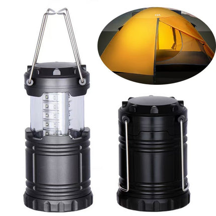 2-Pack 30LED Portable Handheld Collapsible Camping Lantern - Ultra-Bright 360° Emergency Tent Light for Hiking, Fishing & Power Outages.
