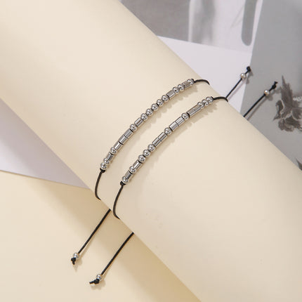 Stainless Steel Morse Code Bracelet(16-26cm) with Secret Message Always Forever - Meaningful Gift for Best Friends, Sisters & Family.