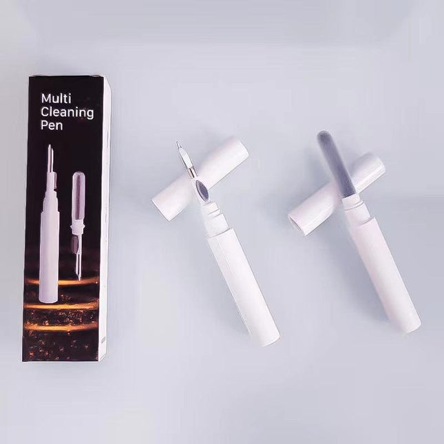 3-in-1 White Bluetooth Earbuds Cleaning Pen (2-Pack) - Soft Brush & Metal Tip for Deep Crevice Cleaning.