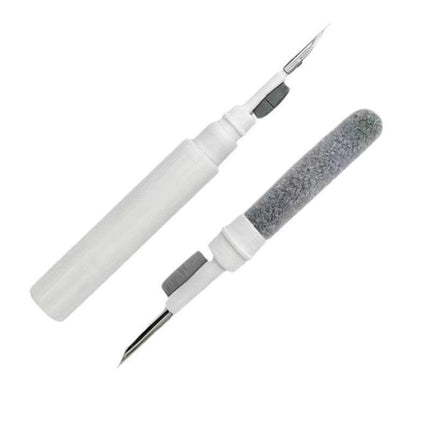 3-in-1 White Bluetooth Earbuds Cleaning Pen (2-Pack) - Soft Brush & Metal Tip for Deep Crevice Cleaning.