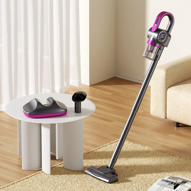 Purple 3-Head Cordless Handheld UV Mite Remover Set with Floor & Mite Head - 11KPA Powerful Suction & 8000 Times/Min High-Frequency Vibration for Carpet & Mattress, Type-C Rechargeable.