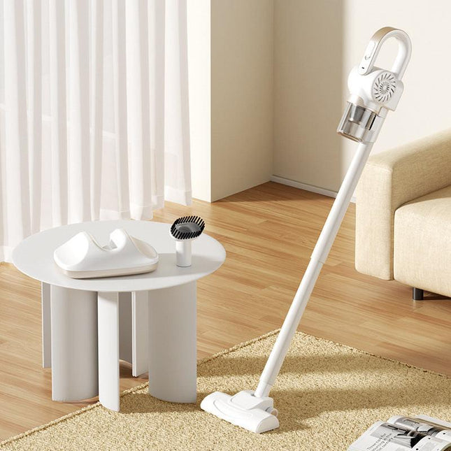 White 3-Head Cordless Handheld UV Mite Remover Set with Floor & Mite Head - 11KPA Powerful Suction & 8000 Times/Min High-Frequency Vibration for Carpet & Mattress, Type-C Rechargeable.