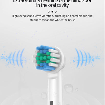 Pink Rotating Round Head Electric Toothbrush Kit with 8 Heads, Case & Stand - 3D Oscillating Mechanical Cleaning for Deep Plaque Removal.