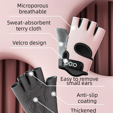 Black Heavy-Duty Unisex Gym Training Gloves with Integrated Wrist Support - Breathable Anti-Callus and Anti-Slip Weightlifting & Pull-Up Guards (Size M).