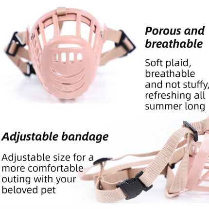 Anti-Biting & Anti-Foraging Dog Muzzle - Breathable & Soft TPE Safety Mask with Secure Straps (#1 Fits 3kg ).