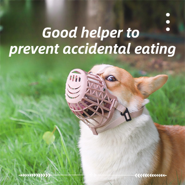 Anti-Biting & Anti-Foraging Dog Muzzle - Breathable & Soft TPE Safety Mask with Secure Straps (#2 Fits 5kg ).