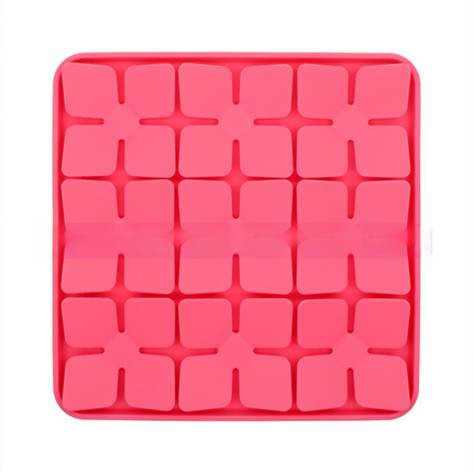 Pink Food-Grade Silicone Pet Lick Mat for Perfect Distraction - 3D Textured Slow Feeder & Dental-Cleanner with Powerful Suction.