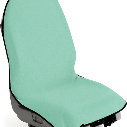 Mint Waterproof Towel Car Single Seat Cover - Universal Non-Slip Sweat-Absorbent Bucket Seat Protector for Gym Fitness and Beach.