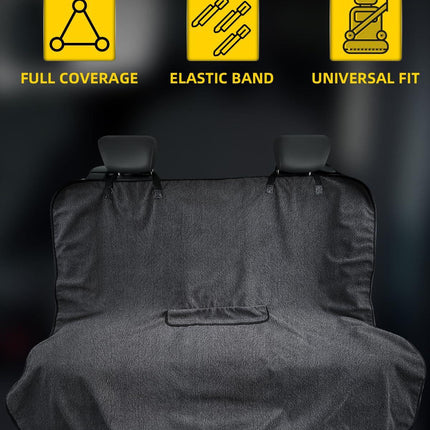 Pink Waterproof Towel Car Back Seat Cover - Universal Non-Slip Sweat-Absorbent Bucket Seat Protector for Gym Fitness and Beach.