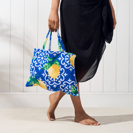 2-in-1 Microfiber Sun Lounger Towel & Portable Tote Bag - Sand-Free & Quick Dry Beach Chair Cover with Side Pockets (ST001 / 75x211cm).