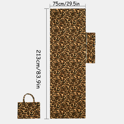 2-in-1 Microfiber Sun Lounger Towel & Portable Tote Bag - Sand-Free & Quick Dry Beach Chair Cover with Side Pockets (ST006 / 75x211cm).