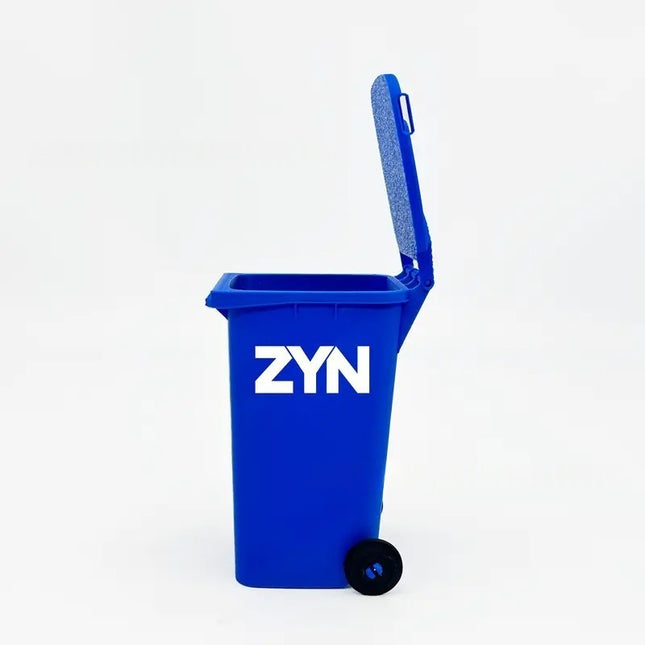 Blue Mini Zyn Bin Desk Simulation Trash Can - Novelty Desktop Decor & Storage Box.