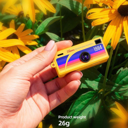 G6 White Ultra-Mini Thumb Camera with 32GB Card, Card Reader & Adapter - HD Instant Pocket-Sized Action Cam for Students & Kids.