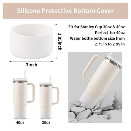 10-Piece Green Accessory Bundle for Stanley Quencher 30/40oz - Includs Premium Silicone Straw Covers, Protective Boot & Charms Set.