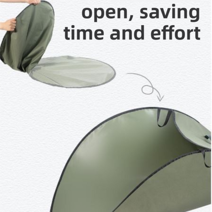Dark Green 380L Ultra-Large Collapsible Leaf Collection Bag - Lightweight & Durable Oxford Cloth Instant Pop-Up Garden Waste Bin.