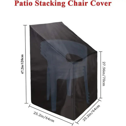 Heavy Duty Oxford Outdoor Furniture Protector Set - Waterproof & Dustproof Round Dining Table(230x110cm) and Lounge Chair Cover(64x64x70x120cm) Bundle.