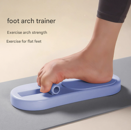 Blue Adjustable Foot Arch Trainer Toe Grip Exerciser Spring Resistance Strengthening Tool for Flat Feet & Ballet 29cm.