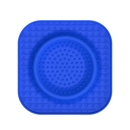 S Blue 2-Pack Premium Silicone Pet Lick Mat - Slow Feeder for Dogs and Cats with Powerful Suction Base - Anxiety Relief and Boredom Buster for Grooming and Bathing.