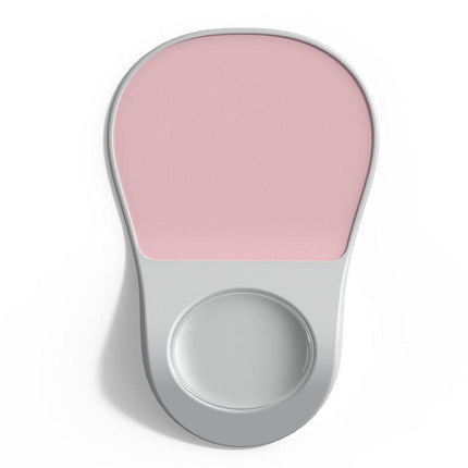 Pink Ergonomic Mouse Pad with Wrist Rest Support Soft Silicone Concave Groove Design 32.5cm Non-Slip Mat for Home Office & Gaming.