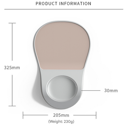 Pink Ergonomic Mouse Pad with Wrist Rest Support Soft Silicone Concave Groove Design 32.5cm Non-Slip Mat for Home Office & Gaming.