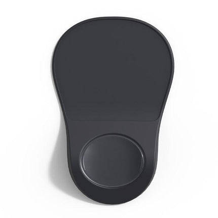 Black Ergonomic Mouse Pad with Wrist Rest Support Soft Silicone Concave Groove Design 32.5cm Non-Slip Mat for Home Office & Gaming.