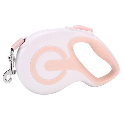 Pink 3 Meter Retractable Dog Leash | Ergonomic Anti-Slip Grip | Heavy Duty Nylon Rope for Small to Medium Dogs.