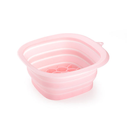 Pink Collapsible Silicone Face Ice Basin | Portable Cold Therapy and Beauty Tool | Multi-Use Facial Spa.