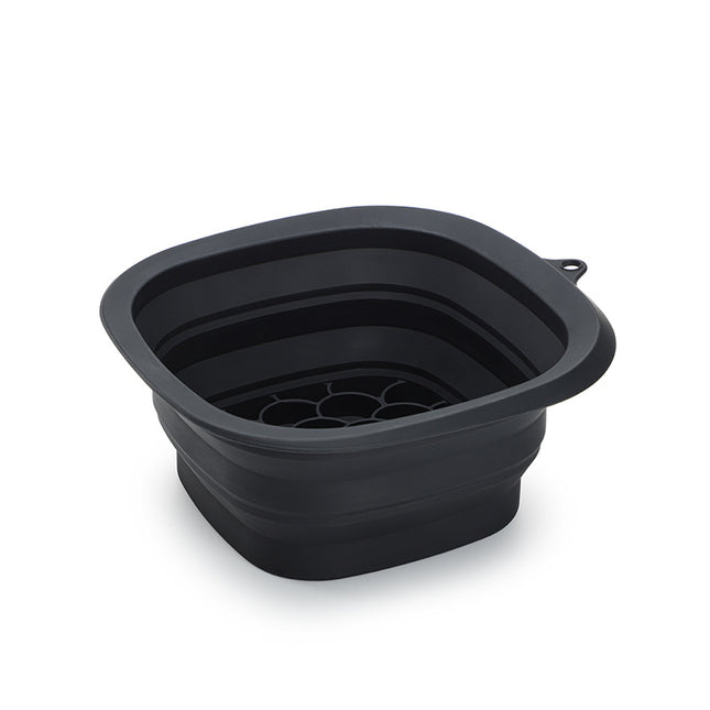 Black Collapsible Silicone Face Ice Basin | Portable Cold Therapy and Beauty Tool | Multi-Use Facial Spa.