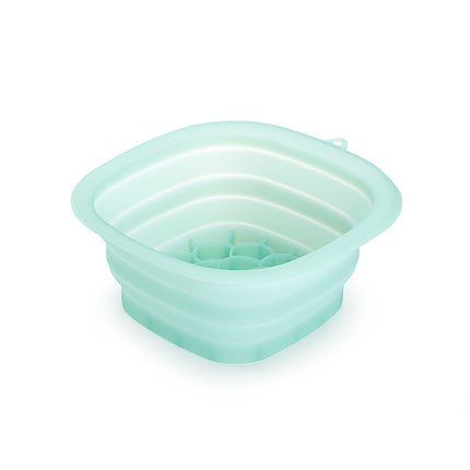 Green Collapsible Silicone Face Ice Basin | Portable Cold Therapy and Beauty Tool | Multi-Use Facial Spa.