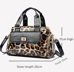 Brown Luxurious Patterned Handbag | Structured Top Handle Shoulder Bag | Fashion Trend High-Gloss Tote.