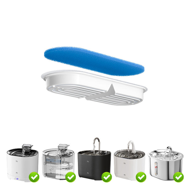 Premium Replacement Filters for FT666 Pet Water Fountain | 5-Piece Set | High-Efficiency Multi-Layer Filtration.