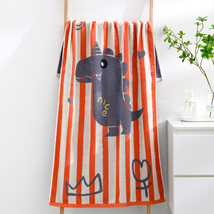 Orange Balloon Deluxe Extra Large Pure Cotton Beach & Bath Towel | Highly Absorbent, Thick 70 x 140 cm | Fun Cartoon Design.