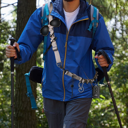 Black 4 PCS Heavy-Duty Outdoor Utility Strap - Multi-Purpose Camping Gear & Bottle Hanging Lanyard.