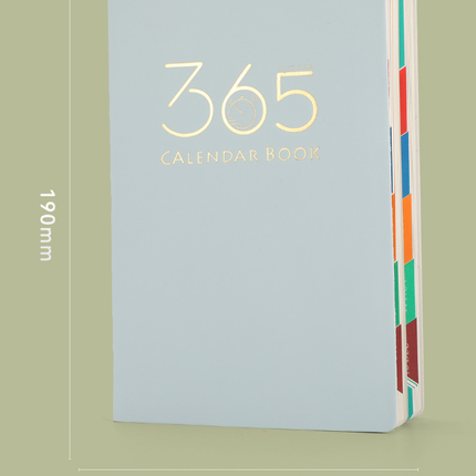 Green 2026 Daily Planner & 365 Days Calendar Book | Professional Time Management Organizer | Work Efficiency Handbook 190x160mm.