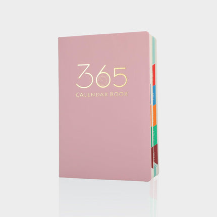 Pink 2026 Daily Planner & 365 Days Calendar Book | Professional Time Management Organizer | Work Efficiency Handbook 190x160mm.