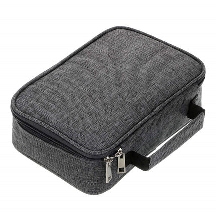 Grey  Multi-functional Oxford Cloth Storage for Students, Large Capacity 72-Slot Pencil Case -Artists & Stationery (23x7x16 cm, 228g).