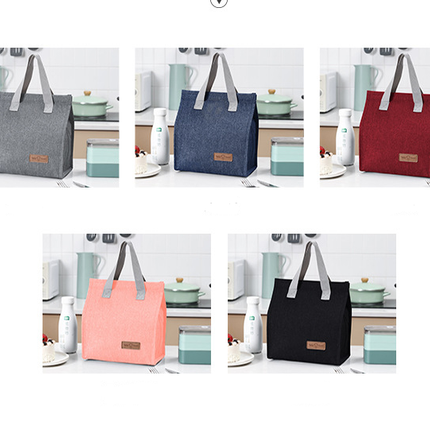 Premium 5-Piece Insulated Lunch Bag Set | Thermal Bento Tote with Aluminum Foil Lining | Portable Cooler Bag for Students and Office.