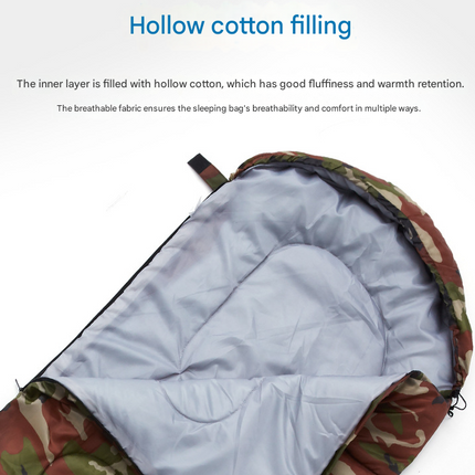 Navy-blue 0.7kg Ultra-Lightweight Compact Sleeping Bag | Portable Outdoor Camping & Travel Gear | Breathable Warm Weather Sleep System.