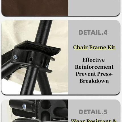 Green Outdoor Folding Camping Chair - Portable Lounge Chair, Lightweight Beach Chair, Fishing Stool, and Picnic Seat, Perfect for Outdoor Adventures.