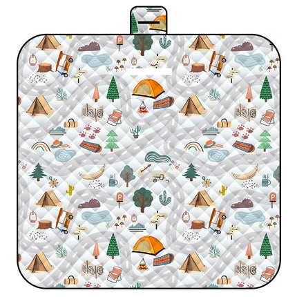 Maze Adventure Thick Waterproof Foldable Picnic Mat - 150x200cm for Camping & Beach.