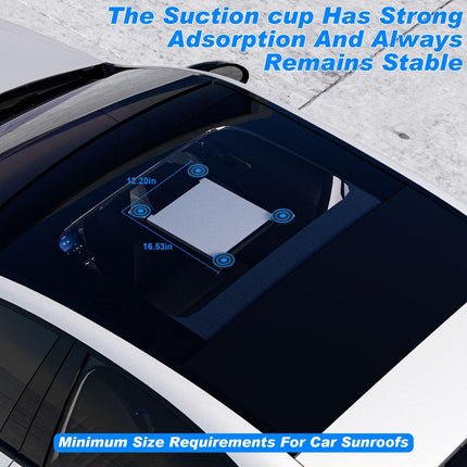 10 Pcs Black Heavy-Duty Suction Cup Mount for Starlink Mini - All-Weather Car, RV & Boat Bracket.