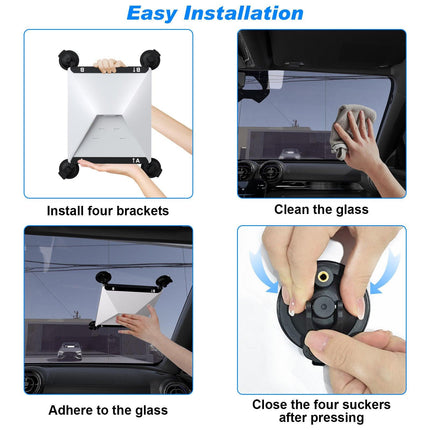 10 Pcs Black Heavy-Duty Suction Cup Mount for Starlink Mini - All-Weather Car, RV & Boat Bracket.