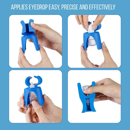 Dark Blue Eye Drop Applicator – Safe & Hygienic Eyedrop Dispenser for Precise Application.