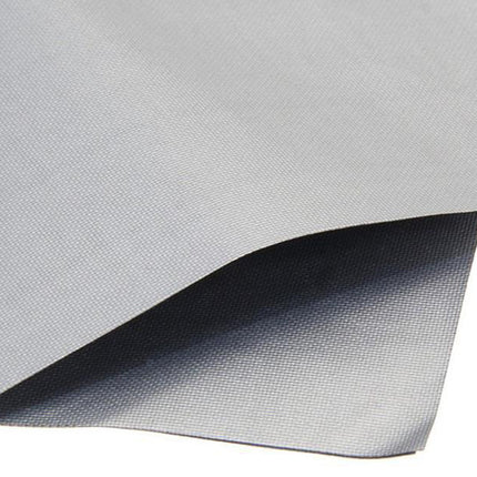 6 Pcs Silver Heat-Resistant Gas Stove Mat – Non-Stick Teflon Coated Fiberglass Protector for Cooktops (270mm × 270mm).